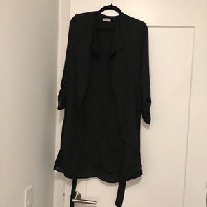 Black Duster Coat Medium
